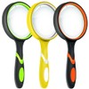 Leffis 3 Pack Magnifying Glass, 10X Non-Slip Handheld Reading Magnifier