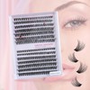 catlinez DIY Eyelash Extension Kit (9-16mm), 30D+40D DIY Cluster Eyelashes,