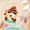 JSRQT Honey Gnomes Punch Needle Kit for Beginners, Punch Needle