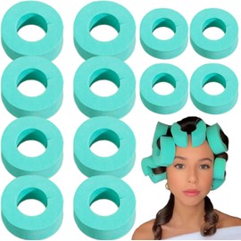 12 Uds. Rulos sin calor esponja en forma de C rodillos reutilizables para cabello largo