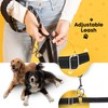 Double Dog Leash, Dual Dog Leash with Foam Handle and
