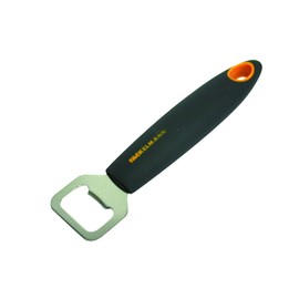 Fackelmann Bottle Opener Soft 16cm in Grey/Orange/Silver, Stainless Steel 16 x 7.9 x 2.3 cm