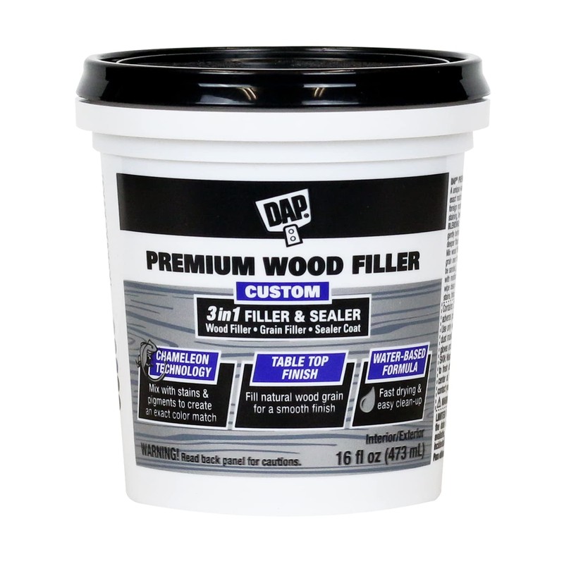 DAP Premium Wood Filler, 3-in-1 Formula, 16-oz.