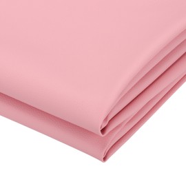 PATIKIL 63x39.4in Faux Leather Sheets, Faux Leather Fabric Sheets Vinyl Fabric Synthetic Soft Waterproof PU for Replacement Upholstery Car, Pink