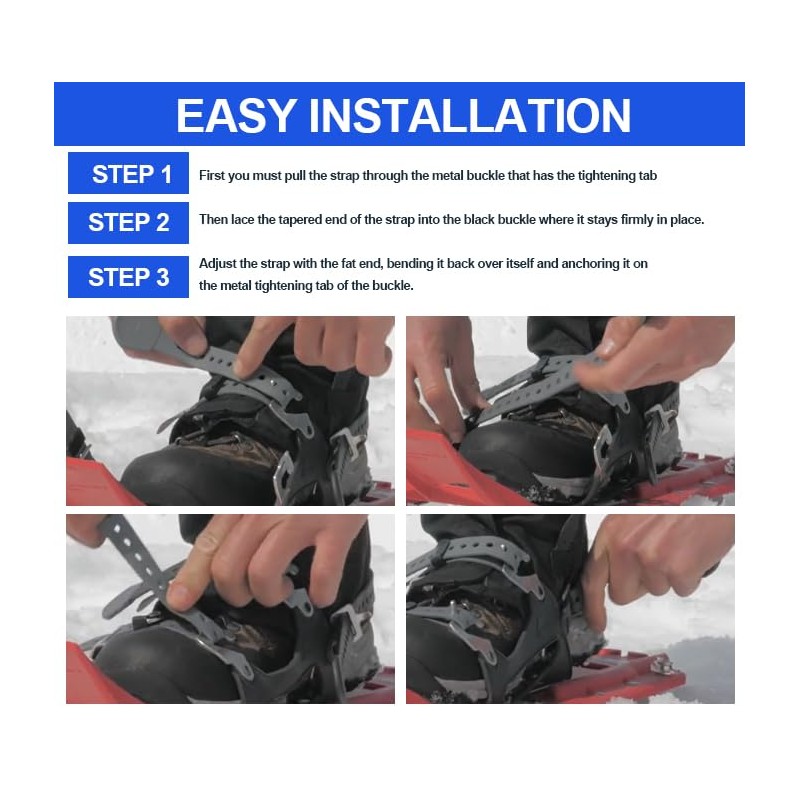 4 Pack 12 Inch Snowshoe Straps Replacement for MSR Classic