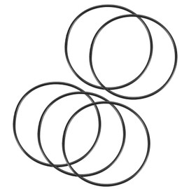 QUARKZMAN Nitrile Rubber Seal Round Washer 32 mm x 30 mm x 1 mm for Tap Plumbers Repair Seal Connection, Black Pack of 5