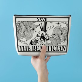 Hairdresser Gifts Beauty Gifts Makeup Bag Skincare Bag Christmas Birthday Gifts for Her Women Beautician Hair Stylist Artists Bestie Therapist Friends Coworker Cosmetology Supplies Cosmetic Bags