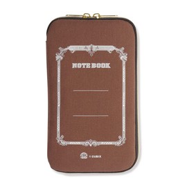 M Plan 010141-43 Swallow x CUBIX Pencil Case, Mocha Brown