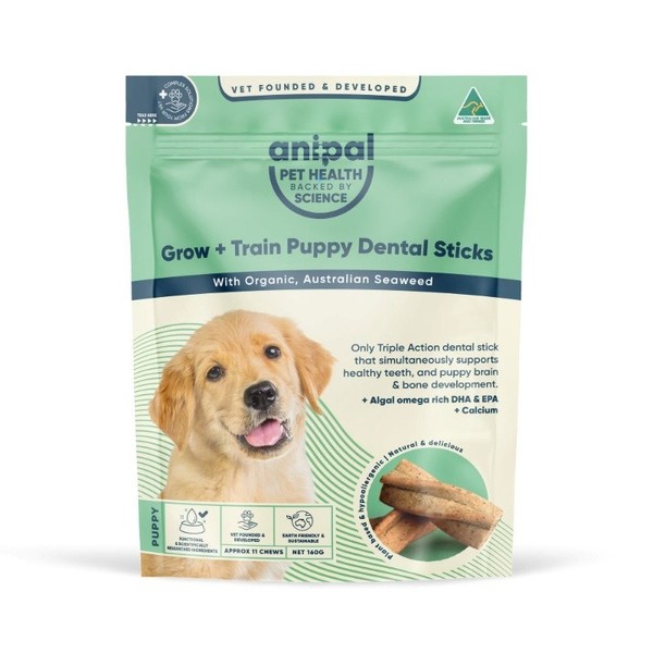 Anipal Grow + Train Puppy Dental Sticks 160g