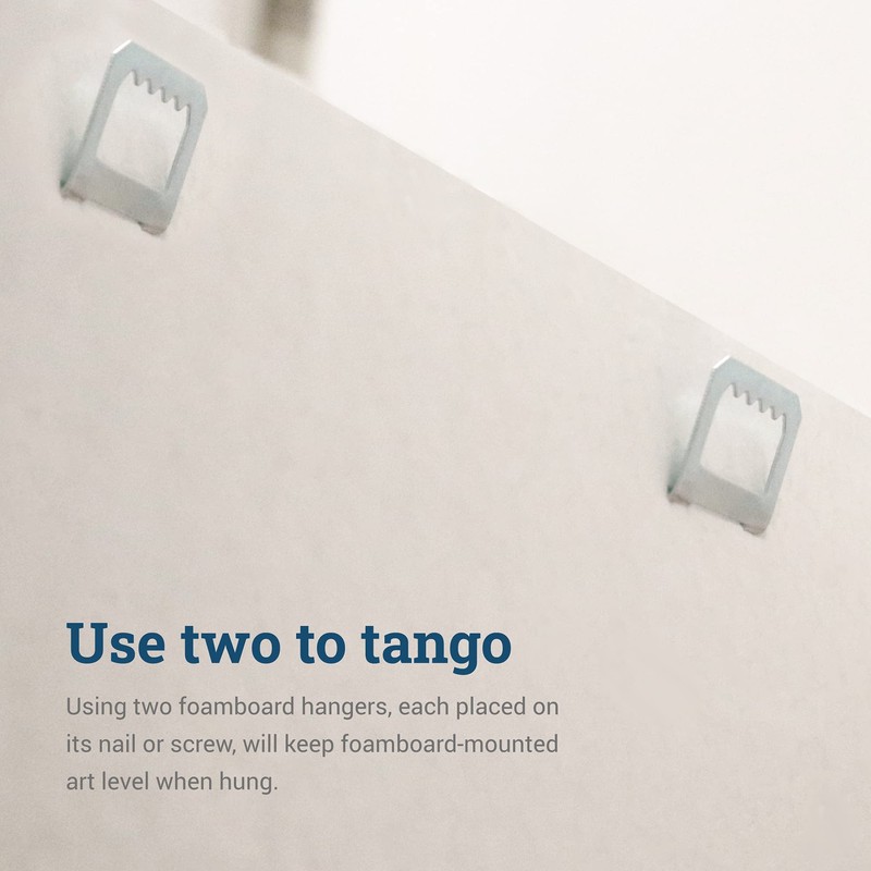 Foam Board Hangers Metal Sawtooth - 100 Pack - Foamcore