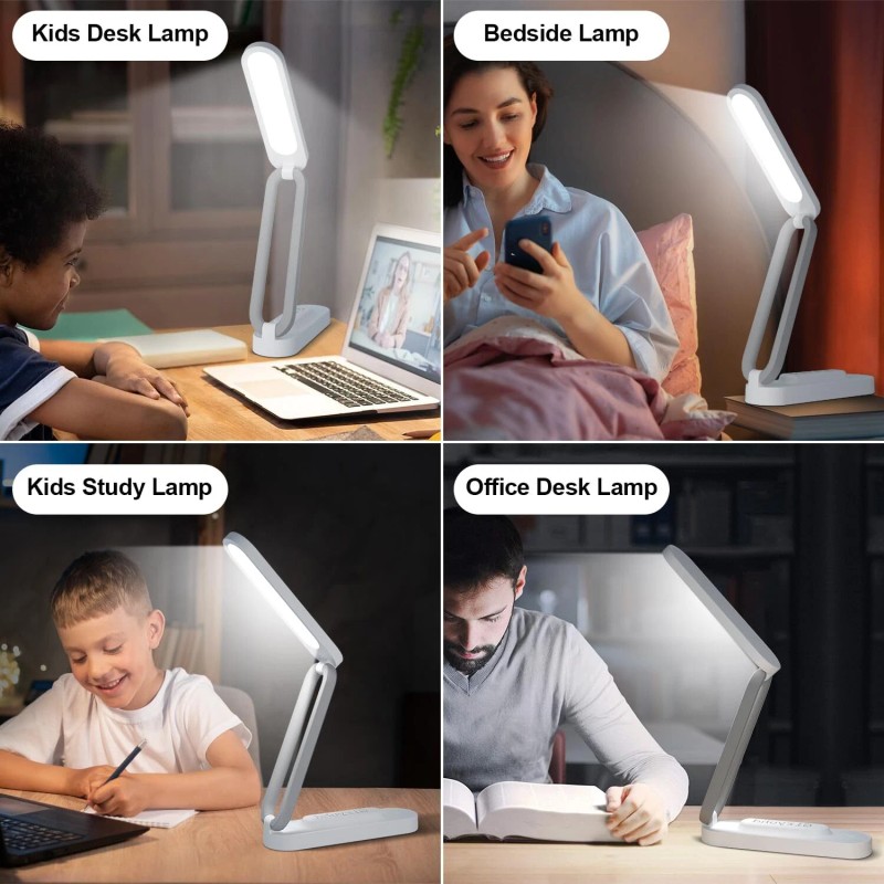 Giryuhd Battery Operated Desk Lamp 2 Pack Rechargeable Portable Wireless