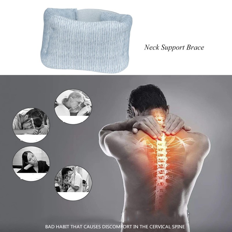Neck Support Brace Ergonomic Cervical Collar Soft Sponge Breathable Neck