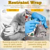 Lucxhcky Patchwork Cat Grooming Wrap, 27.6’’×27.6’’ Large Cat Swaddle Wrap,