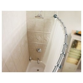 Moen CSR2145CH 5-Foot Curved Shower Rod, Chrome