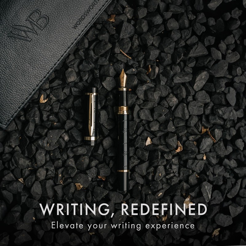 Wordsworth & Black Primori Fountain Pen Set [Black Gold]; Medium