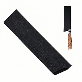 Professional 8-Inch Knife Sheath, Black ABS Plastic with Felt Lining, Waterproof Blade Guard Cover for 7-8 Inch Chef Knives, Kitchen Storage, Travel Protection