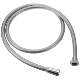 LIXIL INAX A-4215 Shower Hose, Metal Tone Silver Hose, 3.9 ft (1.5 m)