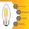 Diodesy- Pack of 6 ETC/LED/FS/5.5W/E26/D/CL/50K Dimmable Wall Sconces, Chandelier Light