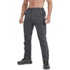 Mens Hiking Convertible Pants Waterproof Lightweight Quick Dry Zip Off