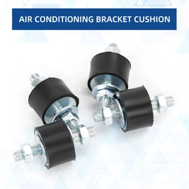 Cherbo Rubber Studs Shock Absorber M8 40x30mm 4 Pack Anti Vibration Rubber Isolator Mounts Cylindrical Vibration Isolation Mount for Air Compressors, Garage Motor, Diesel Engines