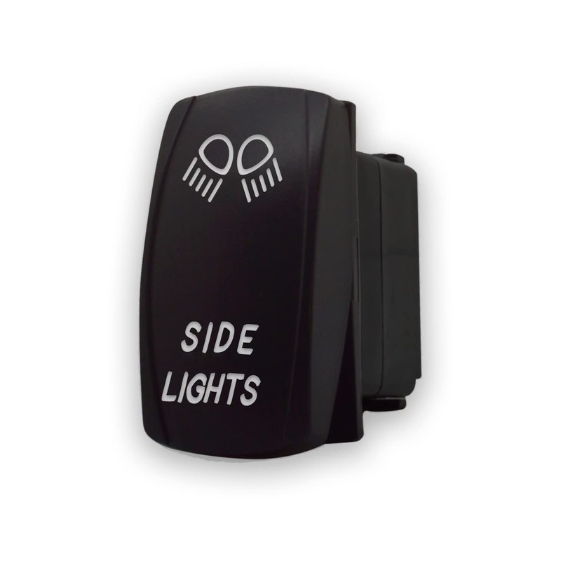 Side Lights - Green - Laser Etched 5-Pin Double Pole