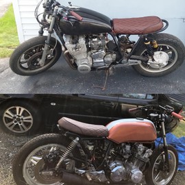 YIMOTO Motorcycle Cafe Racer Seat Retro Vintage Saddle Cushion Seats for Honda CL100 CL125S CL175 CL200 CL350 CL360 CL450 Suzuki GN125 GN250 GN400 GR650 GS GT TU250 GN400 Yamaha SR125 SR250 SR400