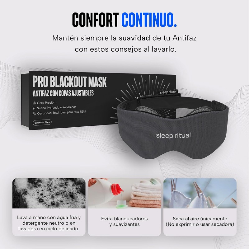 Sleep Ritual Antifaz Premium para Dormir con Tecnología Blackout