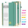 2pcs Libreta Pasta Dura, Cuaderno Profesional Libreta Verde Medianoche