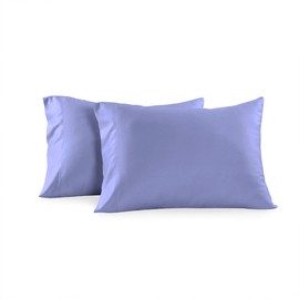 Royal Hotel Bedding Solid Periwinkle 600-Thread-Count 2pc / Pair King Size 20" x 40" Pillowcases 100-Percent Cotton, Sateen, Pillow Cases
