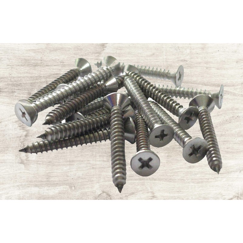 2.9mm x 25mm Self Tapping Screws, Multi-Purpose Screws, 316 Marine