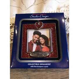 STUDIO DESIGN We Tied  The Knot Square Red Photo 2022  christmas ornament  new