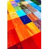 PALJOLLY 9 Pack Yellow Stained Glass Sheets, 4 x 6