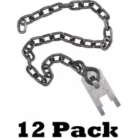wolf fang 12 Wolf Fang Chain Stakes Freedom Brand - Per Dozen Trapping Supplies