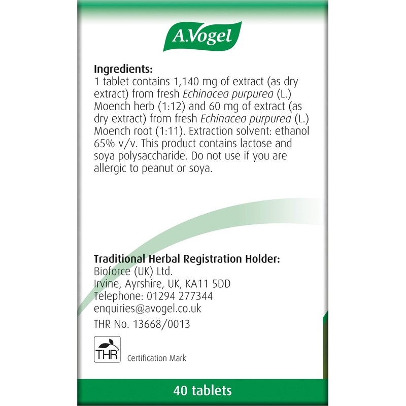 A.Vogel Echinaforce Forte Cold & Flu Tablets 1200mg | Use