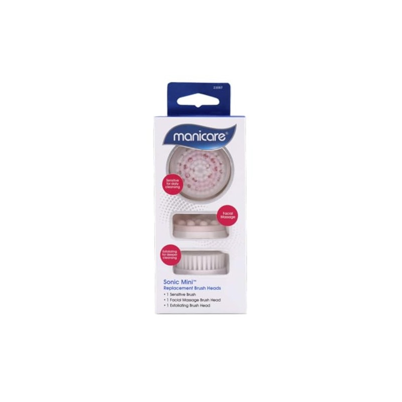 Manicare Sonic Mini Replacement Brush Heads (Pack of 3)