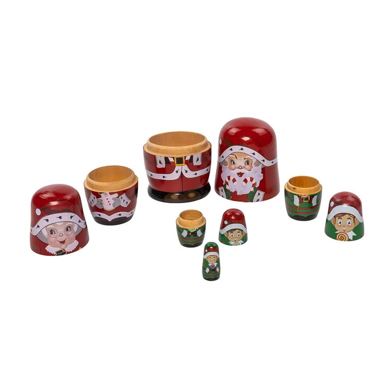 Kurt Adler 4.3-inch Santa Nesting Doll Set