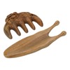 Sandalwood Nose Guasha Massage Tool Five Tooth Scalp Meridians Scraping