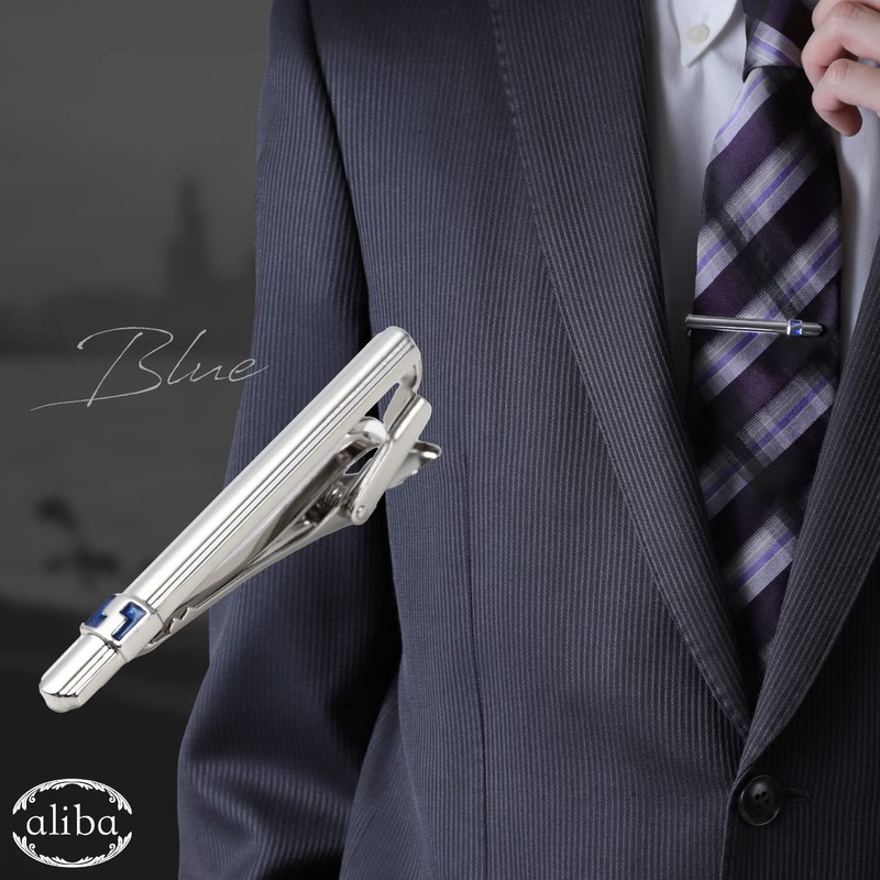 aliba Men's Tie Clip, Suit, Accessory, Necktie, Brand, Popular, Present,