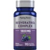Piping Rock Resveratrol Complex | 90 Capsules | Ultra Potent