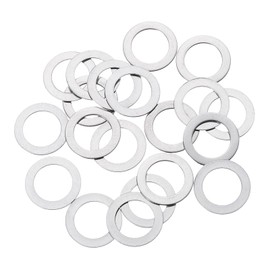uxcell 20 Pcs M10 Flat Washer, 10x16x0.5mm Thickened 304 Stainless Steel Flat Spacers for Screw, Bolt, Automotive, Industrial Machinery