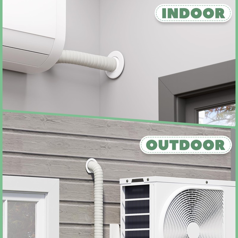 Memrita Mini Split Cover Wall Sleeve for Air Conditioner Line
