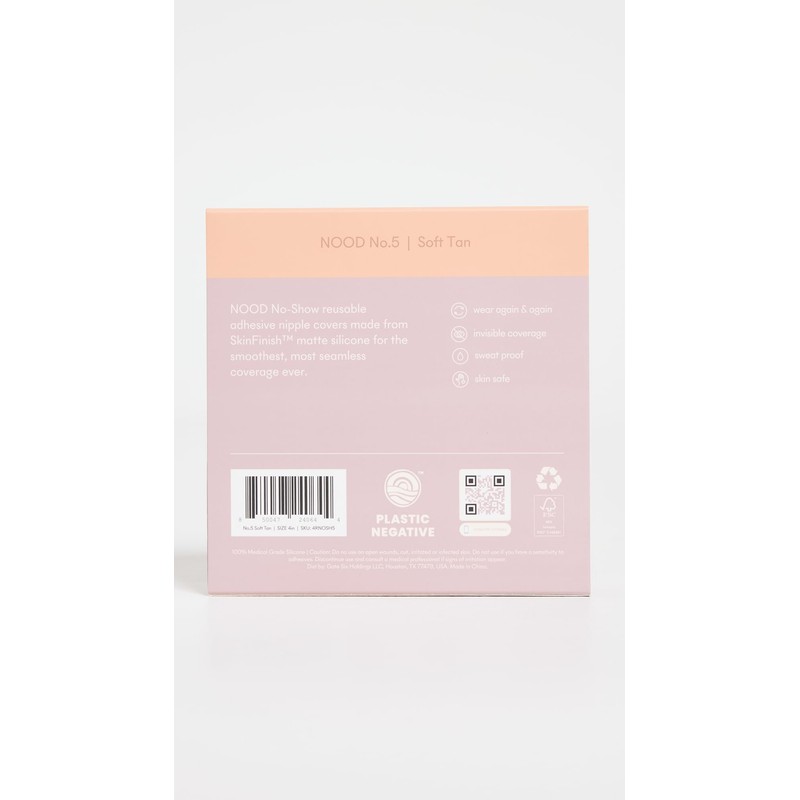 NOOD Women's No Show Adhesive Nipple Covers - Size 4,