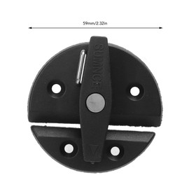 4 Sets 2.32 X 2.32in Marine Grade Cabinet Twist Latch Reinforced Nylon Round Turn Button Twist Catch Latch with Screw for Yacht RV Door Cabinet Hatch