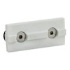 6892, 15 Series, White Double Keyed Unibearing Linear Bearing Pad (3 Pack)