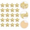 ABOOFAN 100PCS Golden Star Patch Iron On Applique Patches Star
