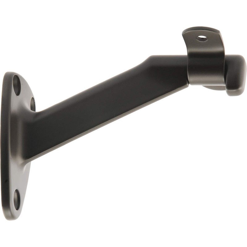 Hardware Essentials Extended Neck Handrail Bracket, Oil Rubbed Bronze, 1