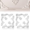 Colingmill 4 Pcs Ceiling Molding Kit Corners Murals Trim French