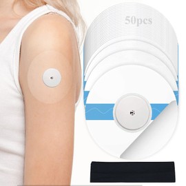 Freestyle Libre Plaster, 50 Patch Motion Sensor, Sensor Patch Motion Patch (Circle) for Freestyle Libre1 2 3 Sensors