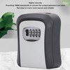Key Lock Box 5in 4 Digit Combination Lockbox Resettable Code