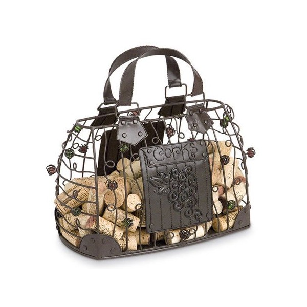 Epic Products Cork Cage Hand Bag, 10-Inch